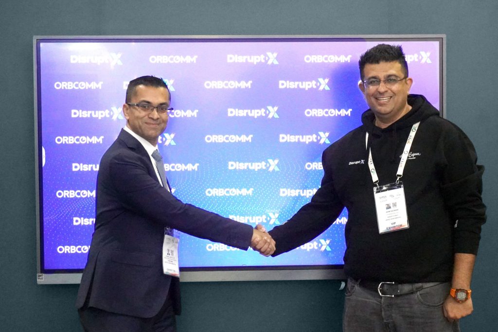 Faisal Saifullah, Director of Sales – Middle East at Orbcomm (Left) and Asim Sajwani, CEO of Disrupt-X
